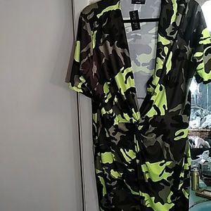 Camo dress unique plus size